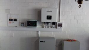 Load shedding solution solax 7.5kw and 2 batteries